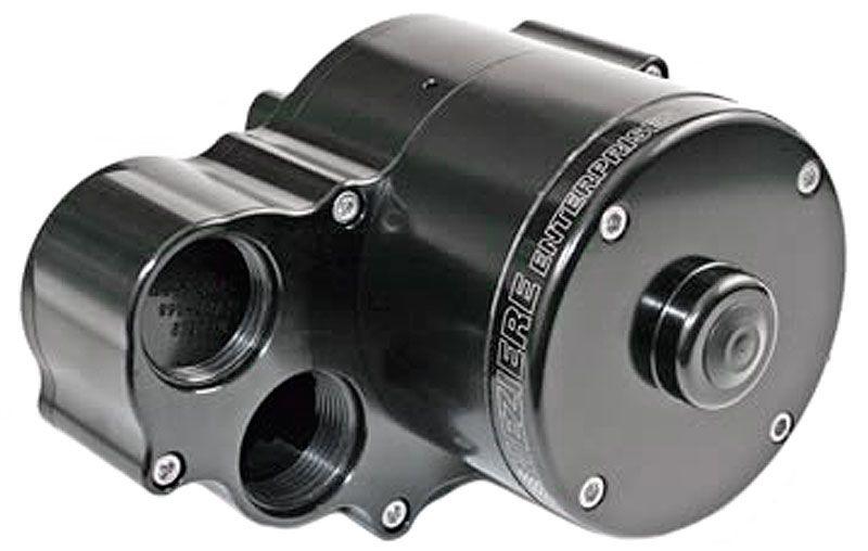 Meziere Electric Water Pump, Radiator Mount, 2 Outlets, Black Finish (MZWP362) MZWP362