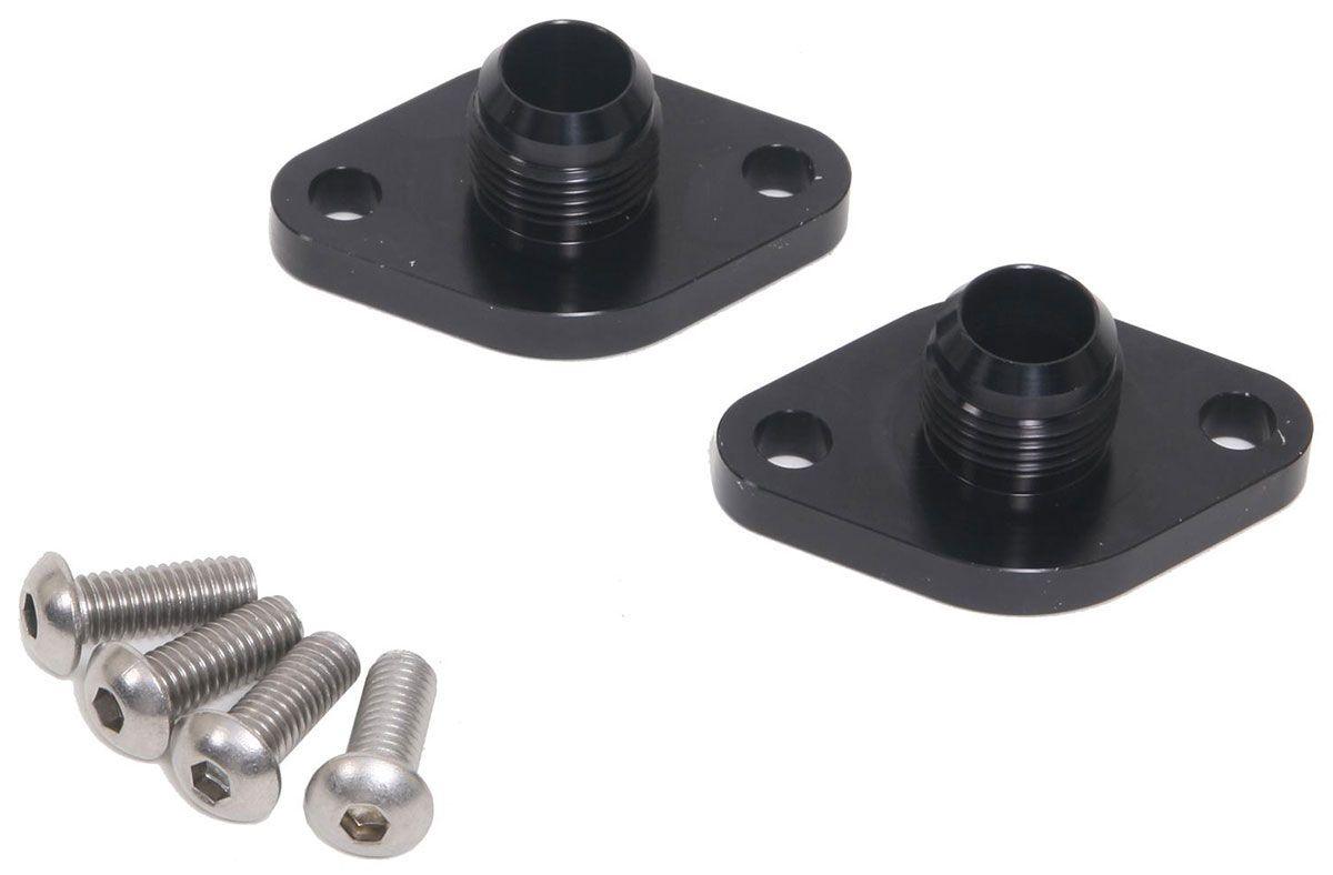 Meziere Block Adapters For Remote Pump System, Fits Big Block Chev (MZWP8012ANS) MZWP8012ANS