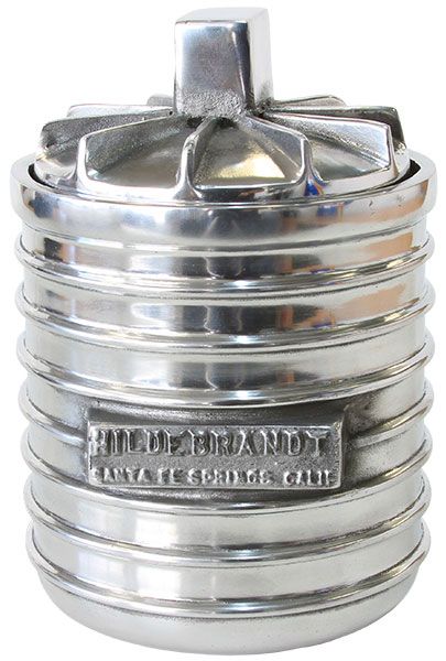 Obrien Polished Finned Aluminium Remote Oil Filter Cover (OTEHOFP)
