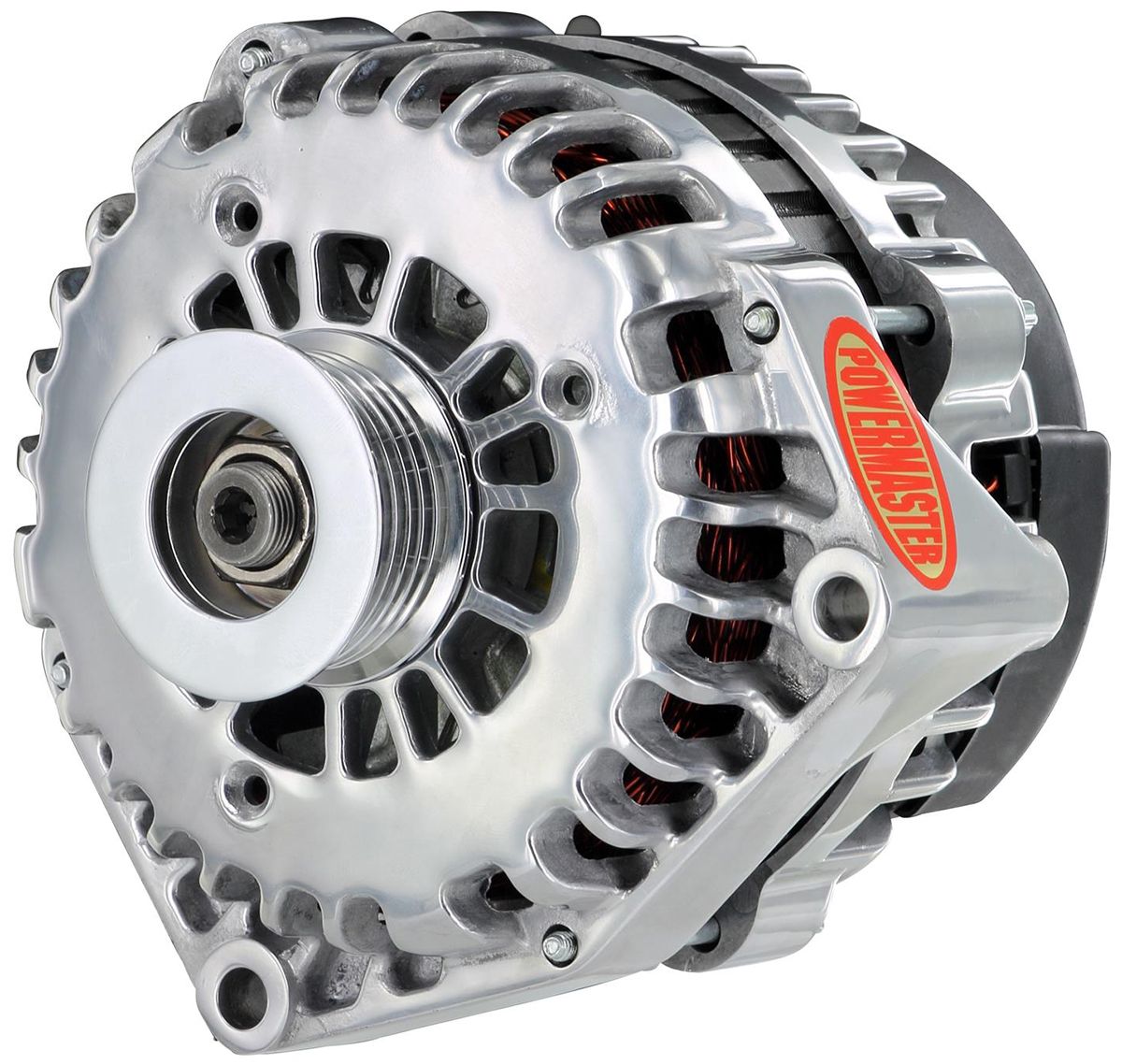 Powermast Polished GM Style AD Alternator (PM28302)