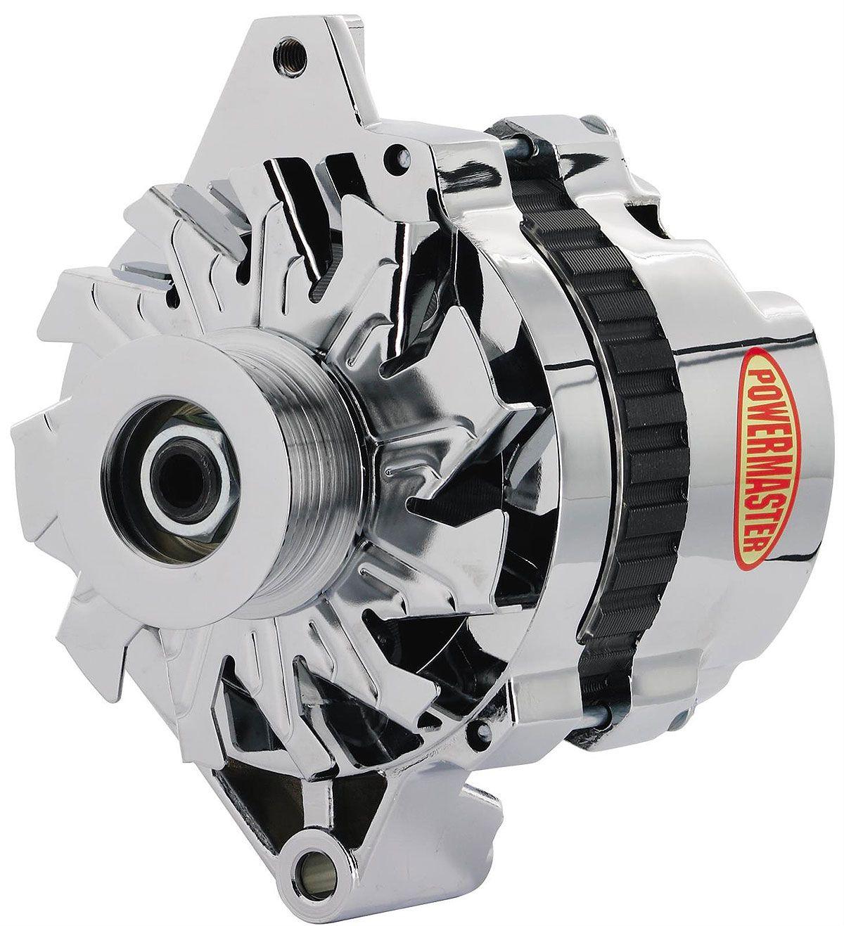 Powermaster Chrome GM/Chevy CS130 Style Alternator (PM37402) PM37402