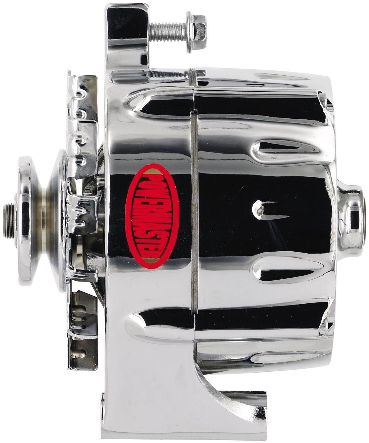 Powermaster Chrome Smooth Ford Alternator (PM8-37141)