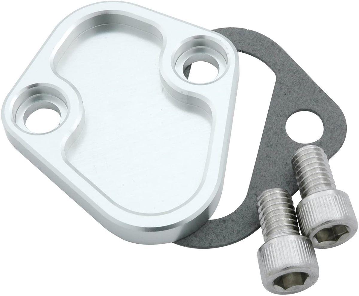 Proform Fuel Pump Block-Off Plate Chrome with Bowtie Logo (PR141-211) PR141-211
