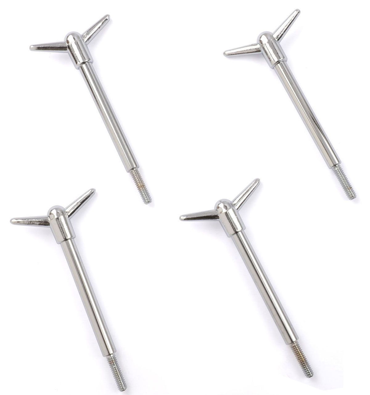 RPC Chrome Steel 1-Piece Wing Nut (Pack of 4) (RPCR4137)
