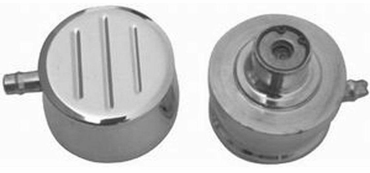 RPC Aluminium PVC Push-in Air Breather with 1" Neck, Chrome Ball Milled Style (RPCR6100C) RPCR6100C