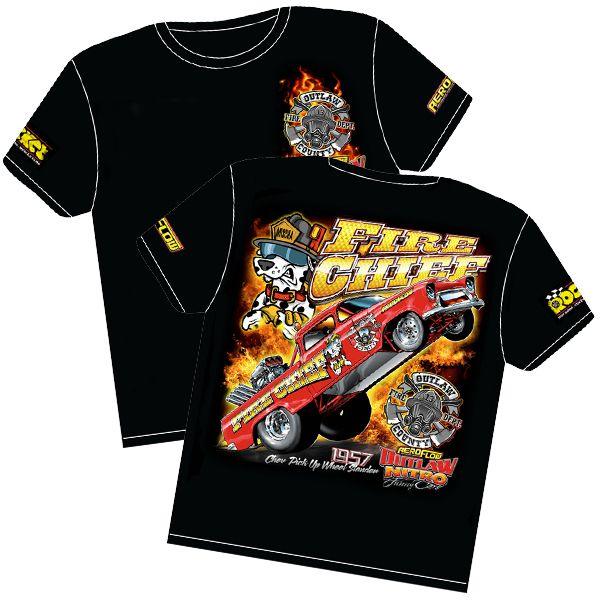 Aeroflow 'Firechief' Wheelstander T-Shirt (RTFIRE-YS) RTFIRE-YS