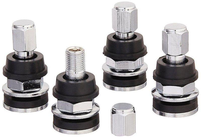 Topline Chrome Plated Bolt In Valve Stems (TLC501-4) TLC501-4