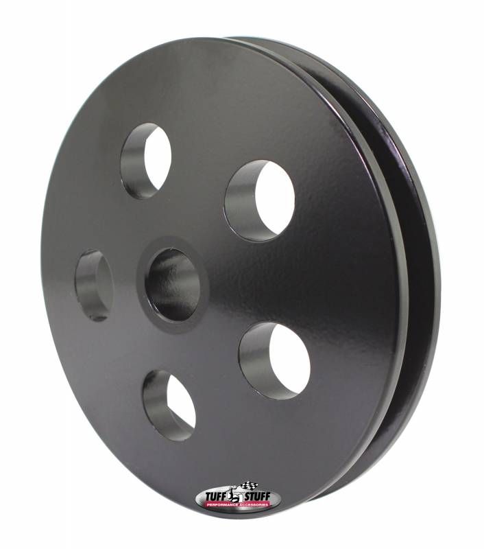 Tuff Stuff Single V-Groove Power Steering Pully, Black (TUF8492D) TUF8492D