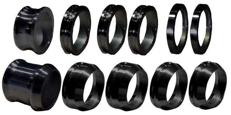 Triple X 600 Axle Spacer Kit, Black (TXRC-600-SU0453B) TXRC-600-SU0453B