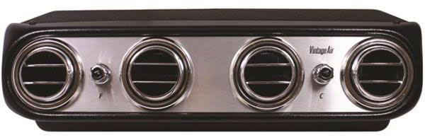 Vintage Air Heritage Cool Only, Under Dash Brushed Aluminium Face (VA674003) VA674003