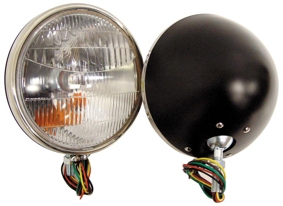 Vintique Inc S/S Head Lamps With Turn Signal (VI46-13000-QSTS) VI46-13000-QSTS