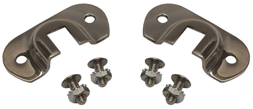Vintique Inc Polished S/S Radiator Support Rod Bracket (VIB-8140-41-SS) VIB-8140-41-SS