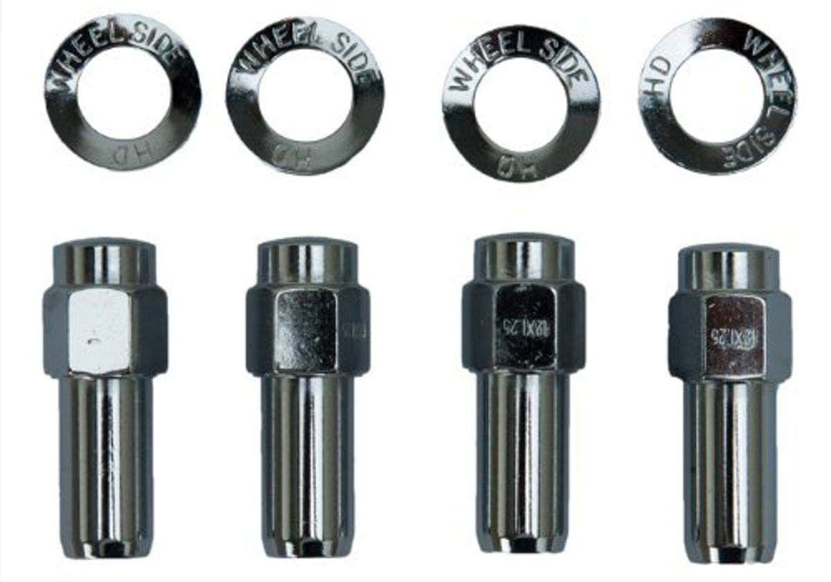WELD Closed End Wheel Nut and Washer 7/16" (WE601-1414) WE601-1414