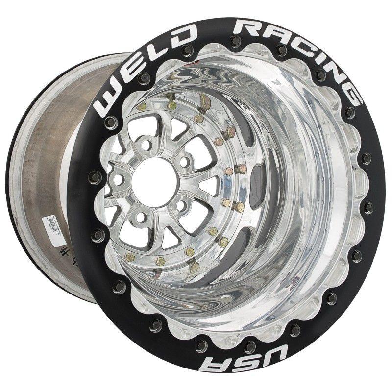 WELD V-Series 15 x 10" Wheel, Polished, Double Beadlock for M/T (WE84P-510276MP)