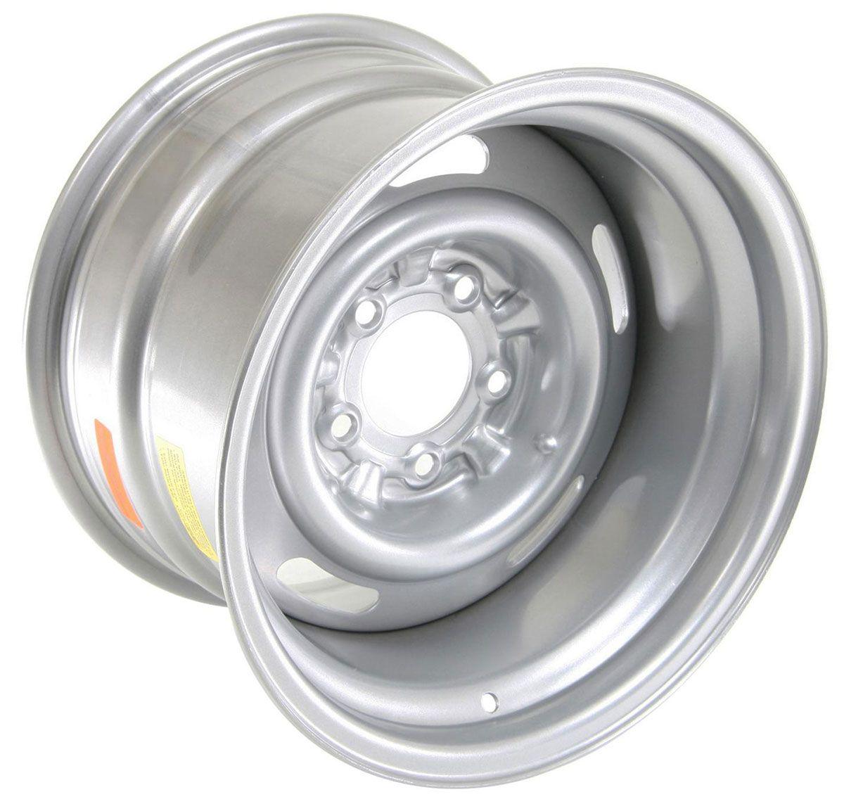 Wheel Vintiques 15 x 10" Corvette Rallye Silver Steel Wheel (WV30-503405) WV30-503405