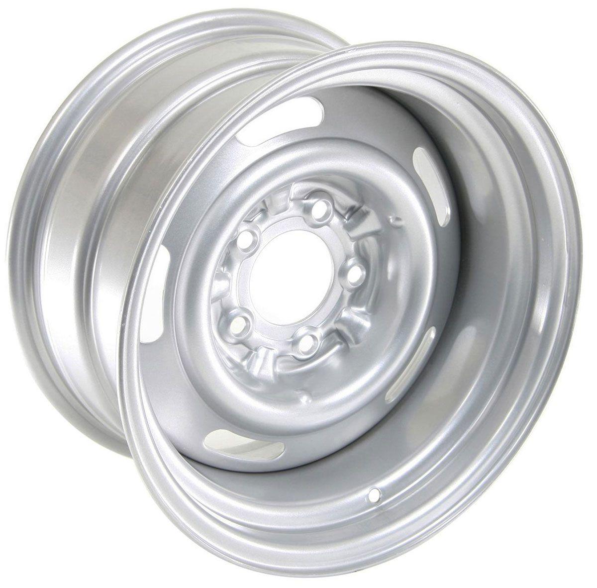 Wheel Vintiques Silver Corvette Style Rallye Rim 15 x 8" (WV30-583404) WV30-583404