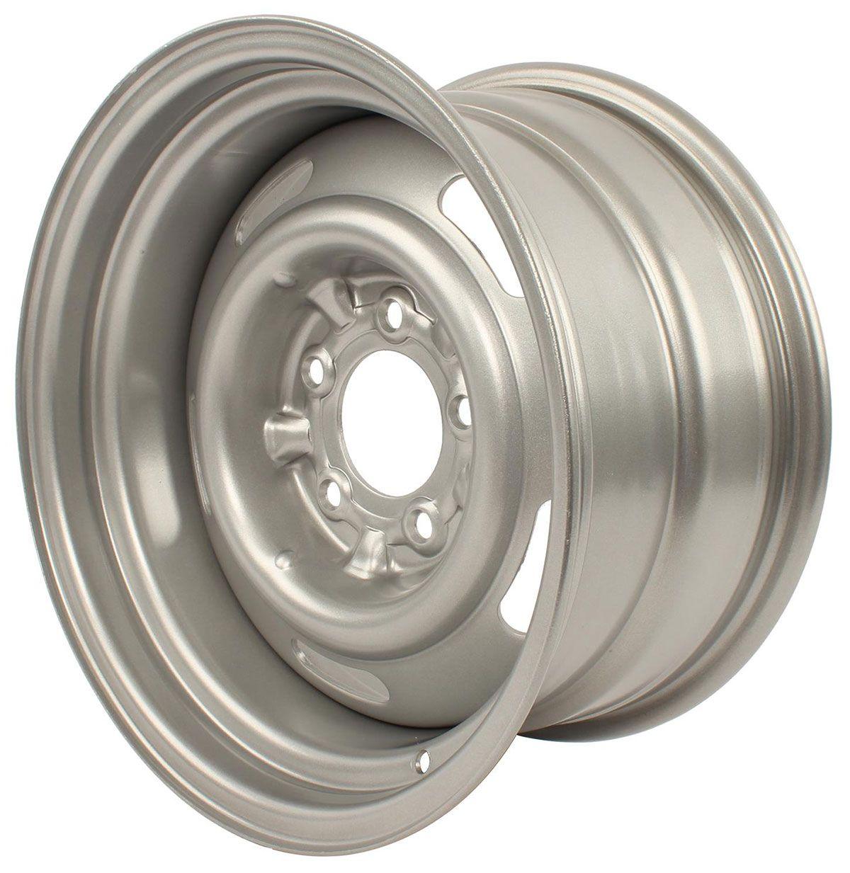 Wheel Vintiques Silver Corvette Style Rallye Rim 15 x 8" (WV30-5834042) WV30-5834042