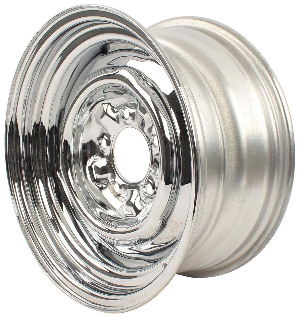 Wheel Vintiques Chrome O.E Ford Rim - Chev Style 15 x 7" (WV64-5734044) WV64-5734044