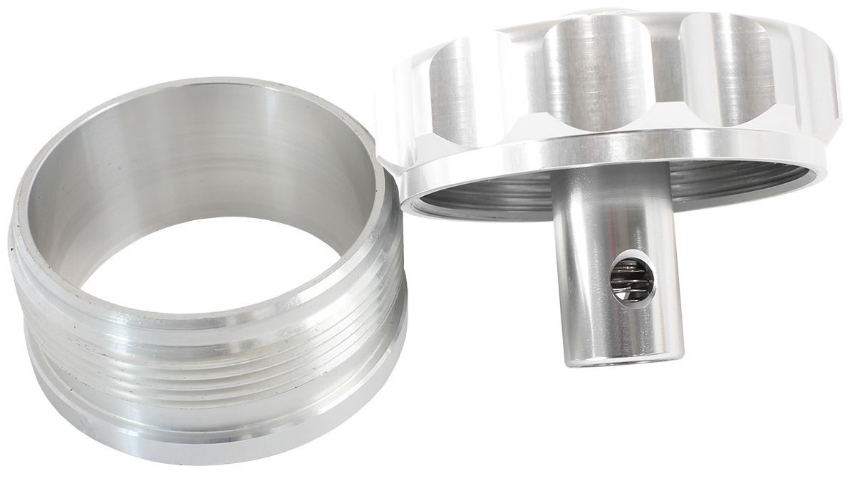 Aeroflow Billet Aluminium Weld-On Filler Neck & Cap - Raw (AF460-32-RV)