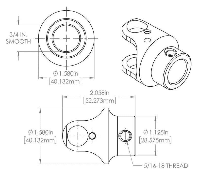 Flaming River Billet Universal Joint (FR1700)