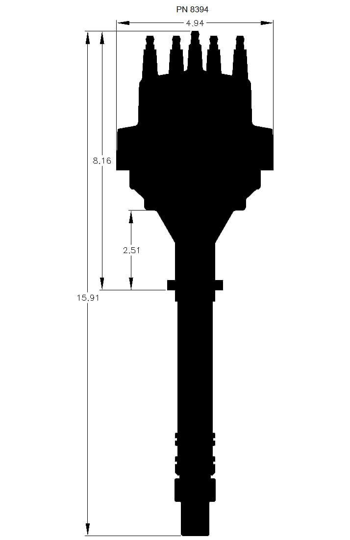 MSD Digital E-Curve Pro Billet Distributor (MSD8394)