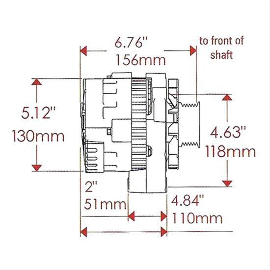 Powermaster Polished GM/Chevy Alternator (PM674611)
