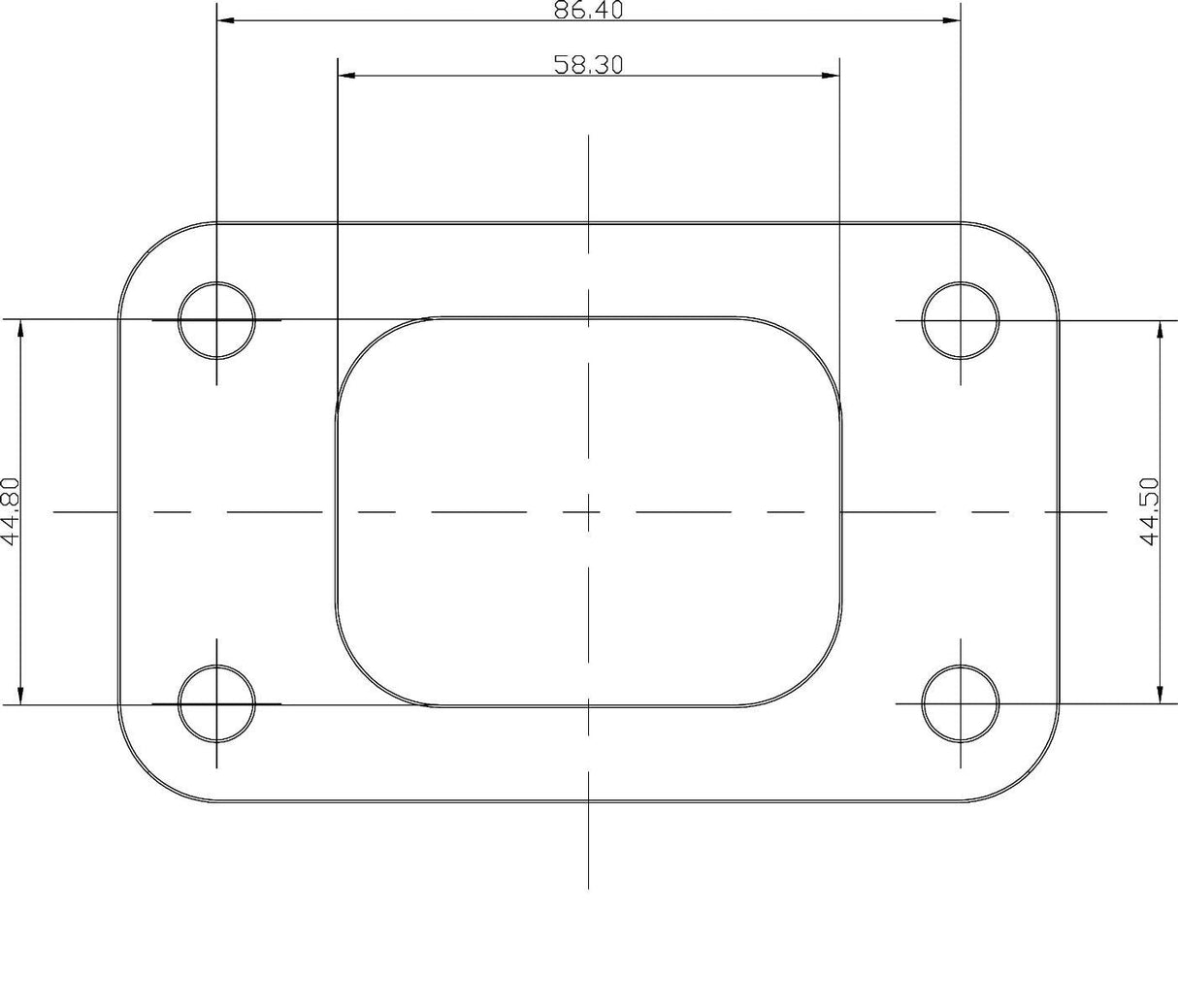 Aeroflow T3 Stainless Steel Turbine Inlet Flange (AF9551-0002)