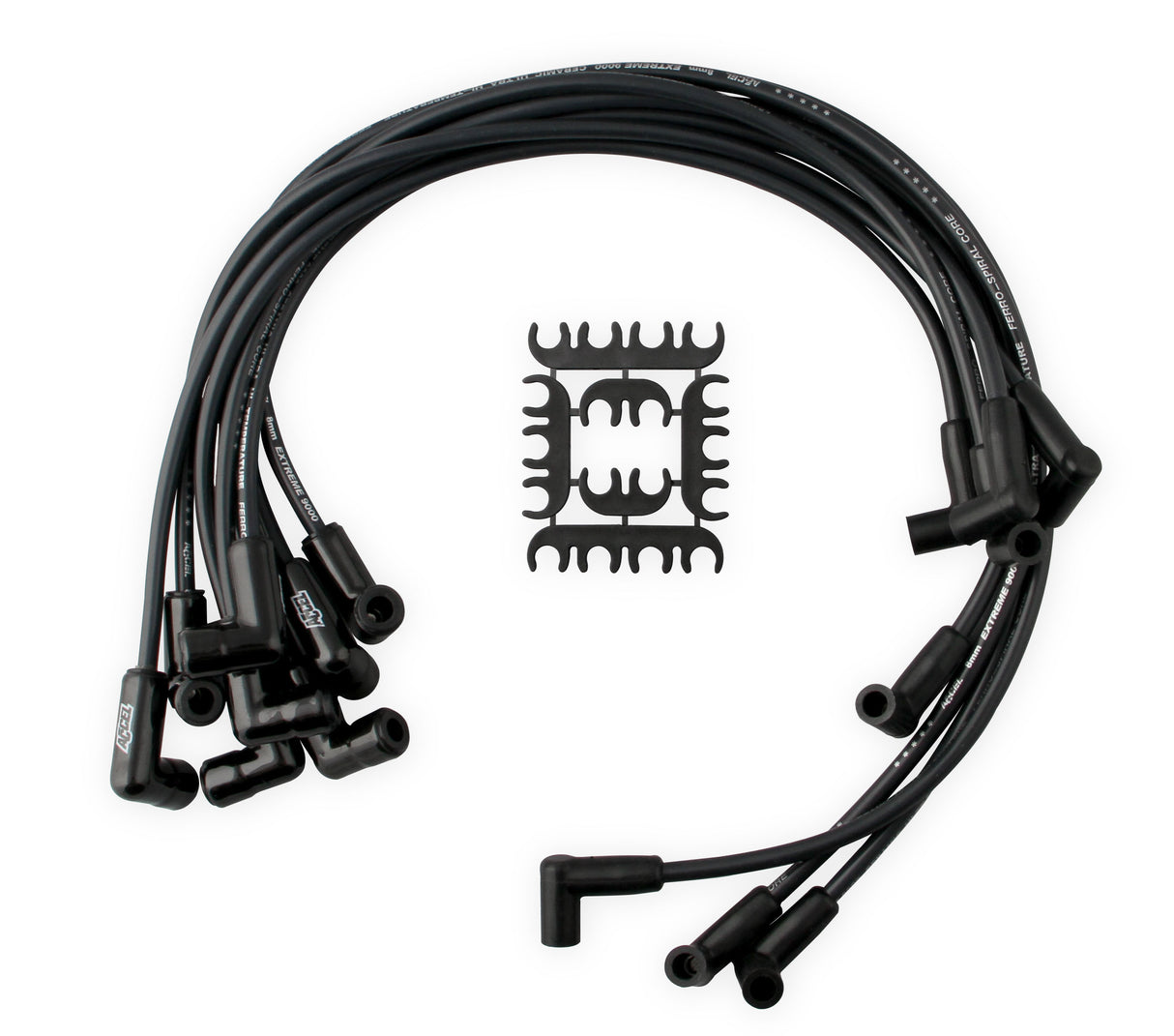 ACCEL Spark Plug Wire Set- Extreme 9000 Black Ceramic-GM V8 HEI 75-86 Over Valve Cover - 9011CK