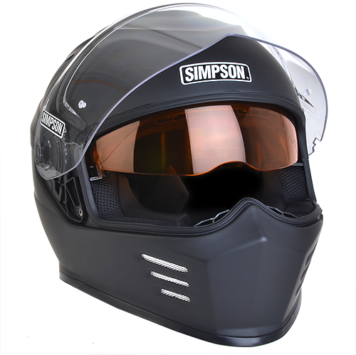 Simpson Motorcycle Ghost Bandit Helmet - Flat Black SM - GBDS3