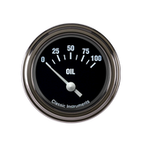 Classic Instruments Hot Rod 2-1/8" Oil Pressure Gauge - HR81SLC
