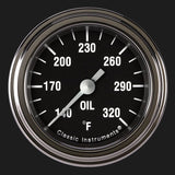 Classic Instruments Hot Rod 2 1/8" Oil Temperature Gauge - HR128SLF
