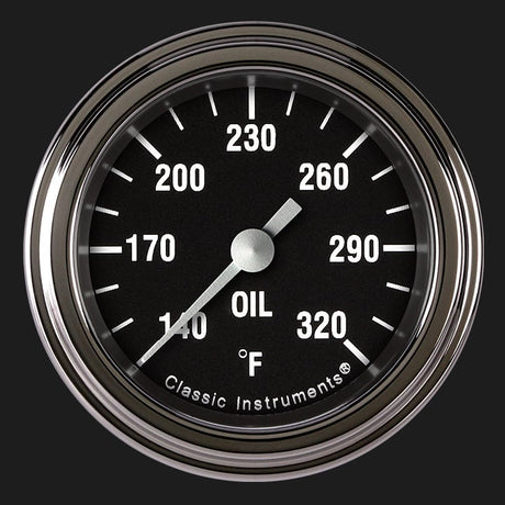 Classic Instruments Hot Rod 2 1/8" Oil Temperature Gauge - HR128SLF