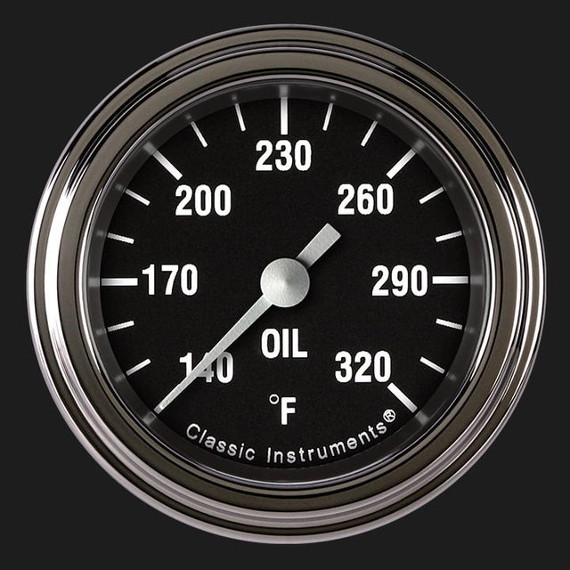 Classic Instruments Hot Rod 2 1/8" Oil Temperature Gauge - HR128SLF