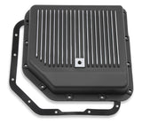 Mr Gasket Transmission Oil Pan - Black Aluminum - 9795BMRG