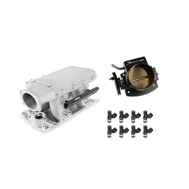 Holley EFI SBC Front Feed Hi-Ram Natural Kit with 92mm TB and 42lb injectors - 300-951-42K