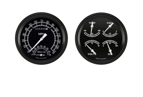 Classic Instruments TRADITIONAL 5IN SPEEDTACH & QUAD-GM - TR62BLF
