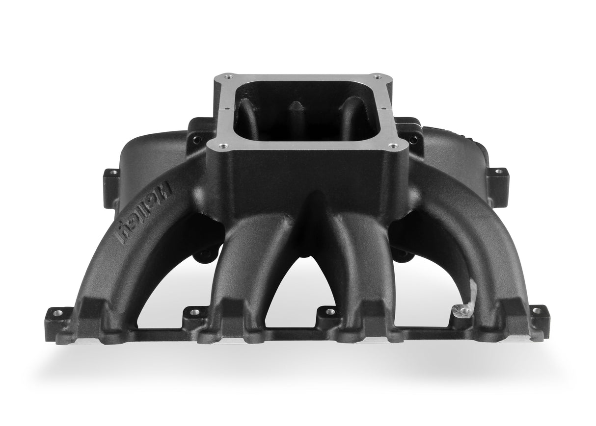 Holley 300-295BK Single Plane 4500 Carbureted Split-Design Race Intake Manifold - GM LS1/LS2/LS6