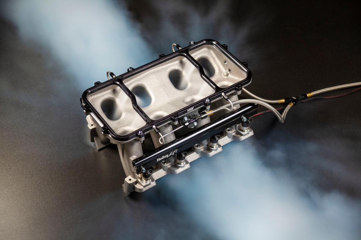 NOS Dry Nitrous Plate for Holley LS Hi-Ram EFI Intake Manifolds-Black - 12535BNOS
