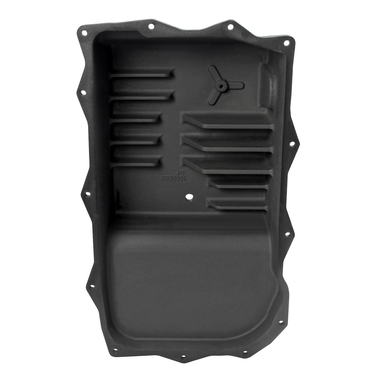 B&M Hi-Tek Deep Heavy Duty Transmission Pan - ZF 845RE/850RE/8HP70/8HP75 - Black - 71395