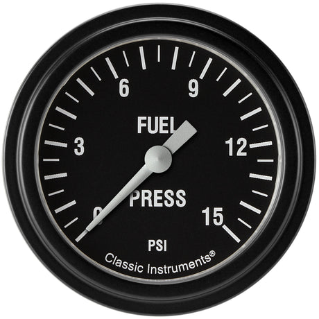 Classic Instruments HOT ROD 2 5/8IN FUEL PR 15psi ELEC - HR345BLF