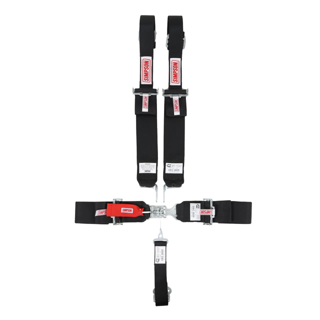 Simpson Racing Latch and Link Bolt-In 5-Point Harness - 29063BKH
