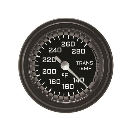 Classic Instruments Autocross Gray 2 1/8" Transmission Temperature Gauge - AX127GBLF
