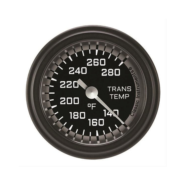 Classic Instruments Autocross Gray 2 1/8" Transmission Temperature Gauge - AX127GBLF