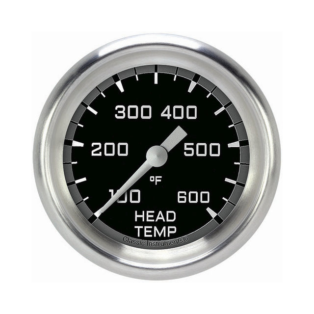 Classic Instruments Autocross Gray 2 5/8" Cylinder Head Temp. Gauge - AX397GAPF