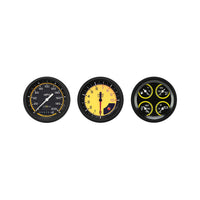 Classic Instruments Autocross Yellow Six Gauge Set - AX03YBLF