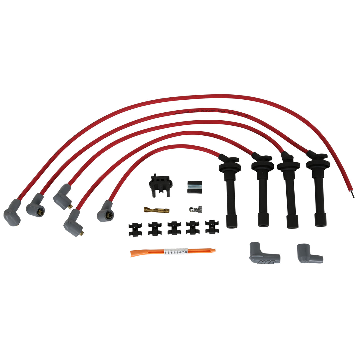 MSD Super Conductor Spark Plug Wire Set, Acura/Integra 1.8L Vtec, '94-'97 - 32349