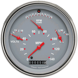 Classic Instruments Tetra Series, Gray Combination Gauge - TE40GSLF