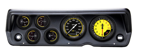 Classic Instruments 70-76 DUSTER AUTO CROSS YELLOW 6ga SET-MOPAR - CDDU70AXY01CF