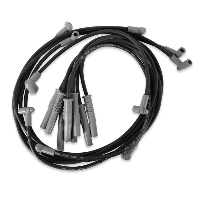 MSD Wire Set, SC Blk, Chry. 383-440 HEI for MSD Dist. - 32733