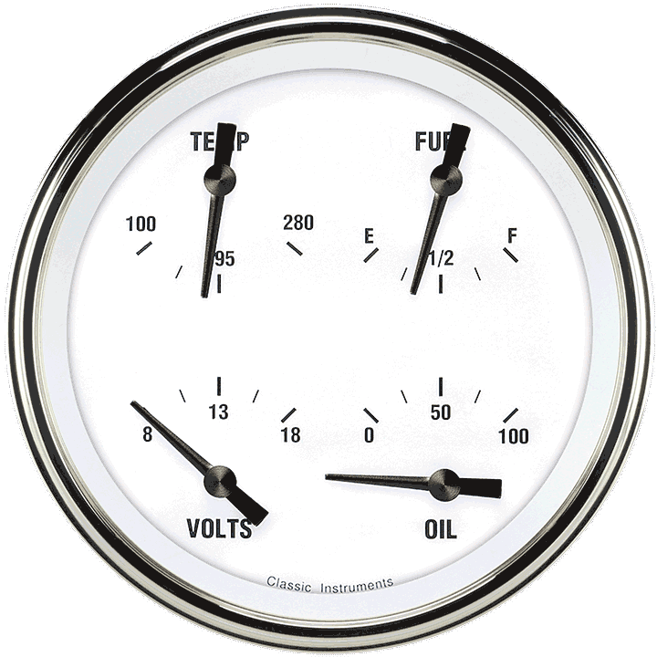 Classic Instruments White Hot 4 5/8" Quad - WH31SLF
